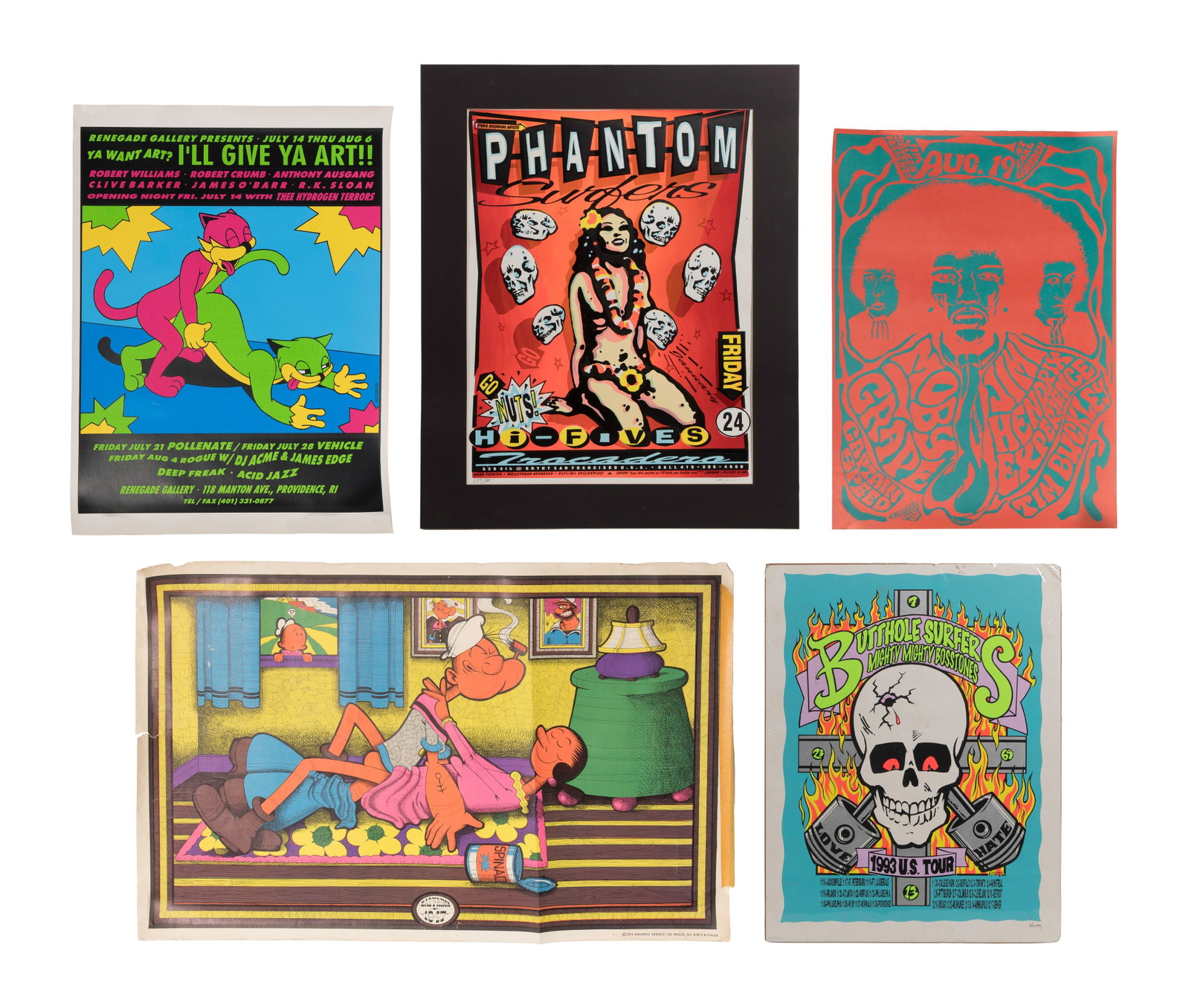 Alternative Artists Off Set Lithograph / Silkscreen Poster Assortment (1 of 1)