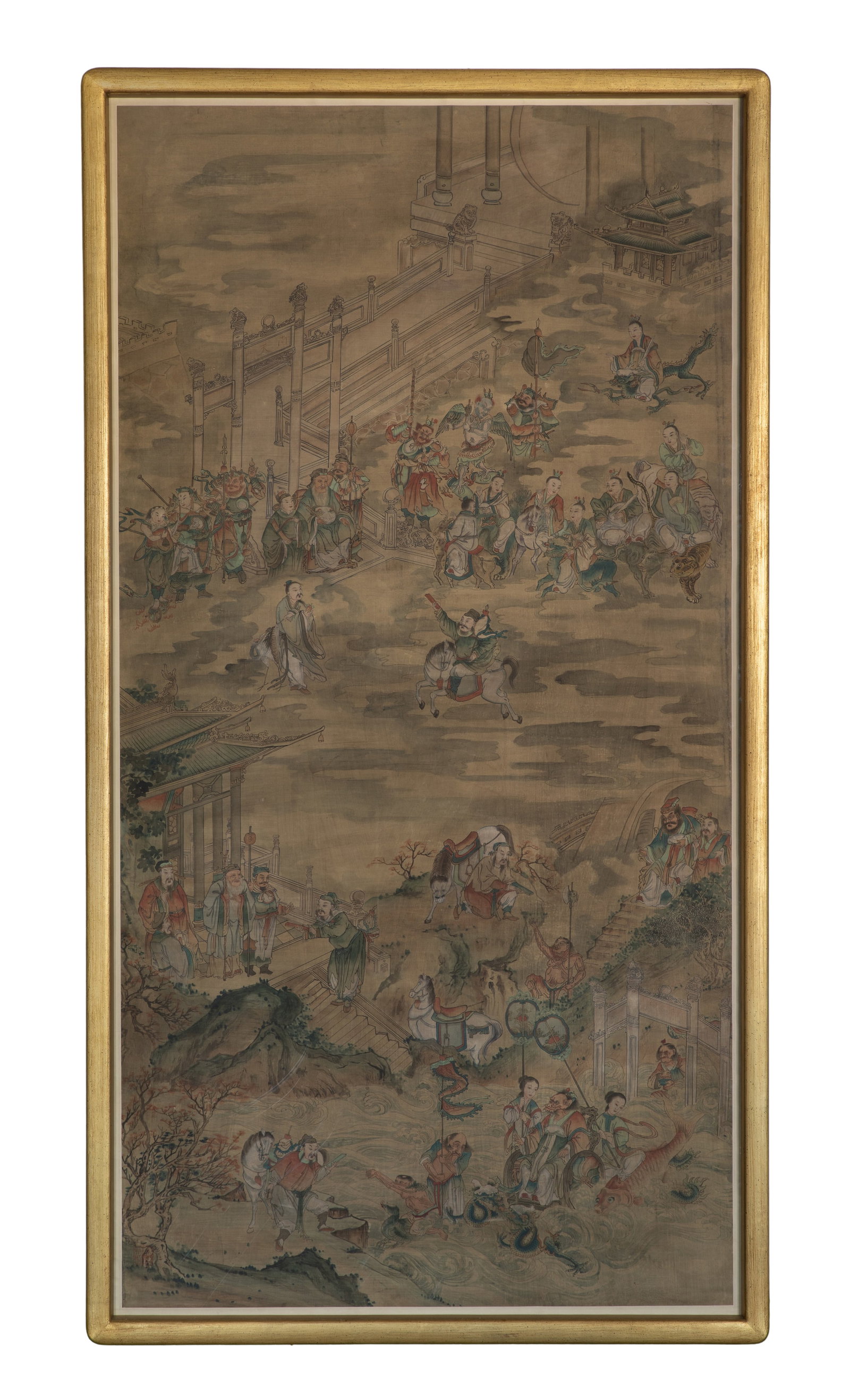Chinese Ink and Watercolor Scroll (1 of 2)
