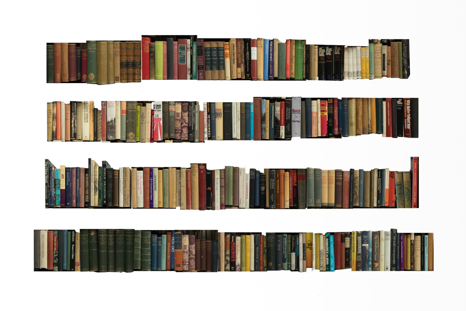 History Book Assortment: History Book Assortment Approximately (340) volumes by many authors from various publishers, including some sets and partial sets, some ex-library noted Provenance: From the collection of Mary Kay