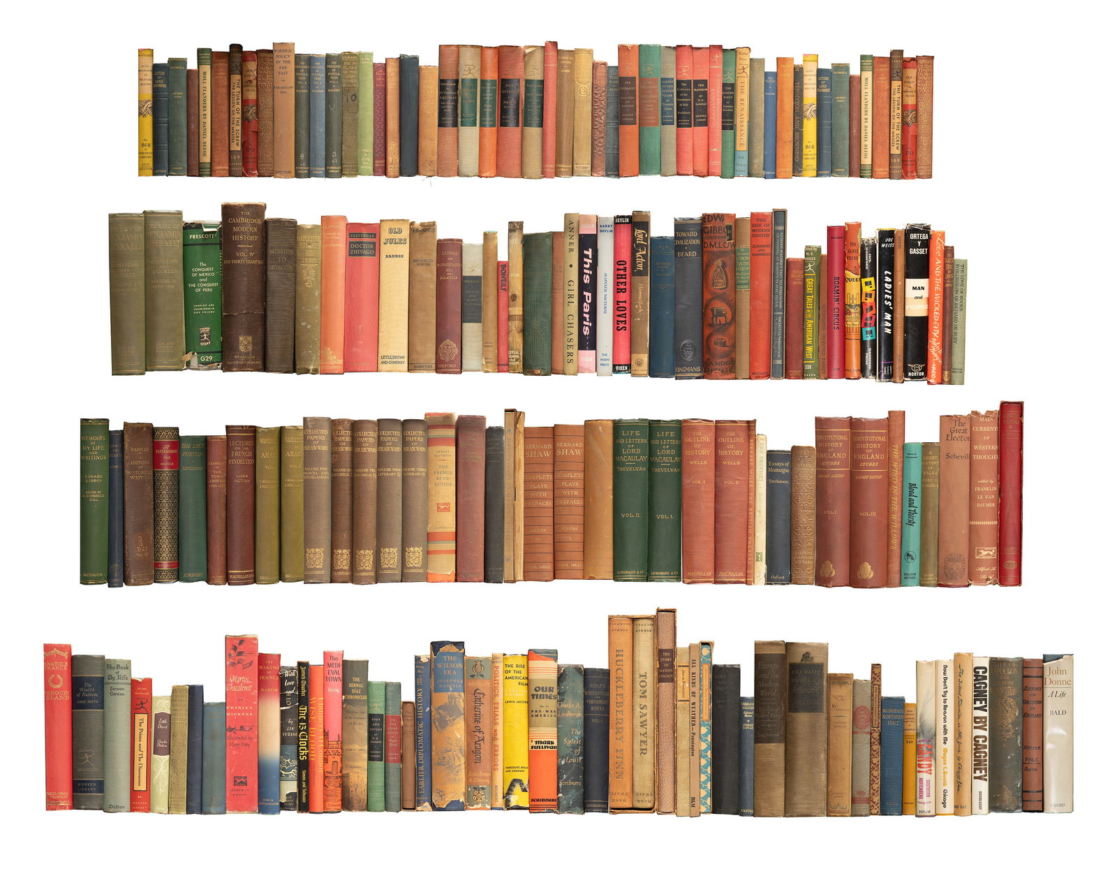 Book Assortment: Book Assortment Approximately (150) volumes on subjects including literature, history, philosophy and biography, by various authors and from various publishers Provenance: From the collection of Mary