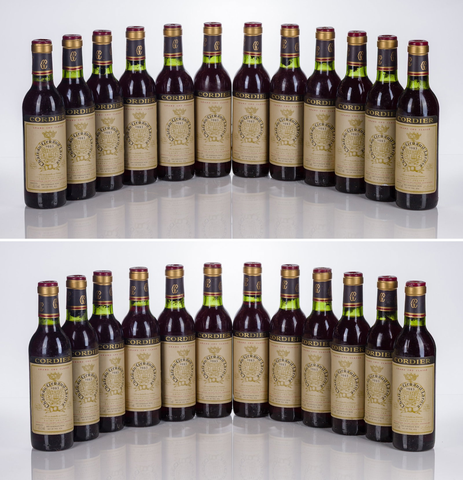 1983 Chateau Gruaud-Larose: 1983 Chateau Gruaud-Larose 1983 Chateau Gruaud-Larose (24x 375ml), Bordeaux, France, fill: refer to photographs, labels: fully legible, intact corks: firm, original, no signs of leakage or corrosion,