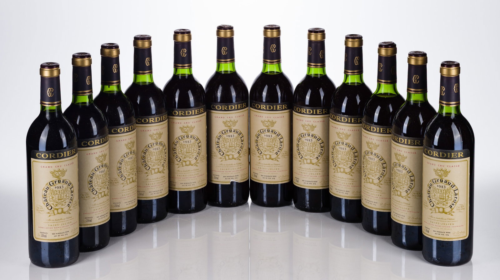 1983 Chateau Brane-Cantenac Grand Cru: 1983 Chateau Brane-Cantenac Grand Cru 1983 Chateau Brane-Cantenac, Grand Cru (12x 750ml), Bordeaux, France, fill: BN, labels: fully legible, intact, capsules / corks: (11) firm, (1) slightly