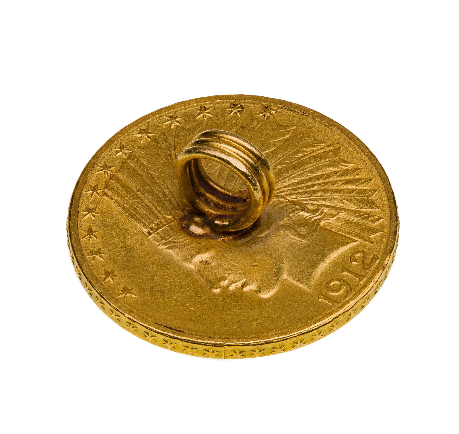 $10 Indian Gold Button - 2