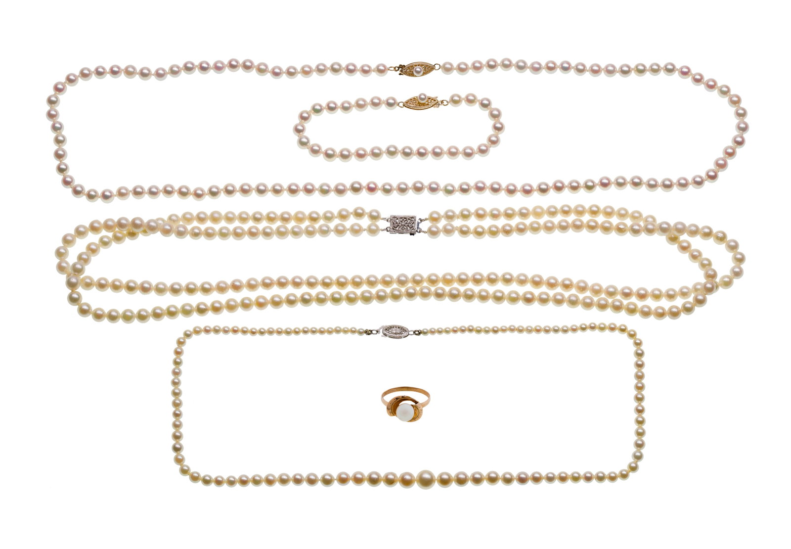 14k and 10k Gold and Pearl Jewelry Assortment (1 of 2)