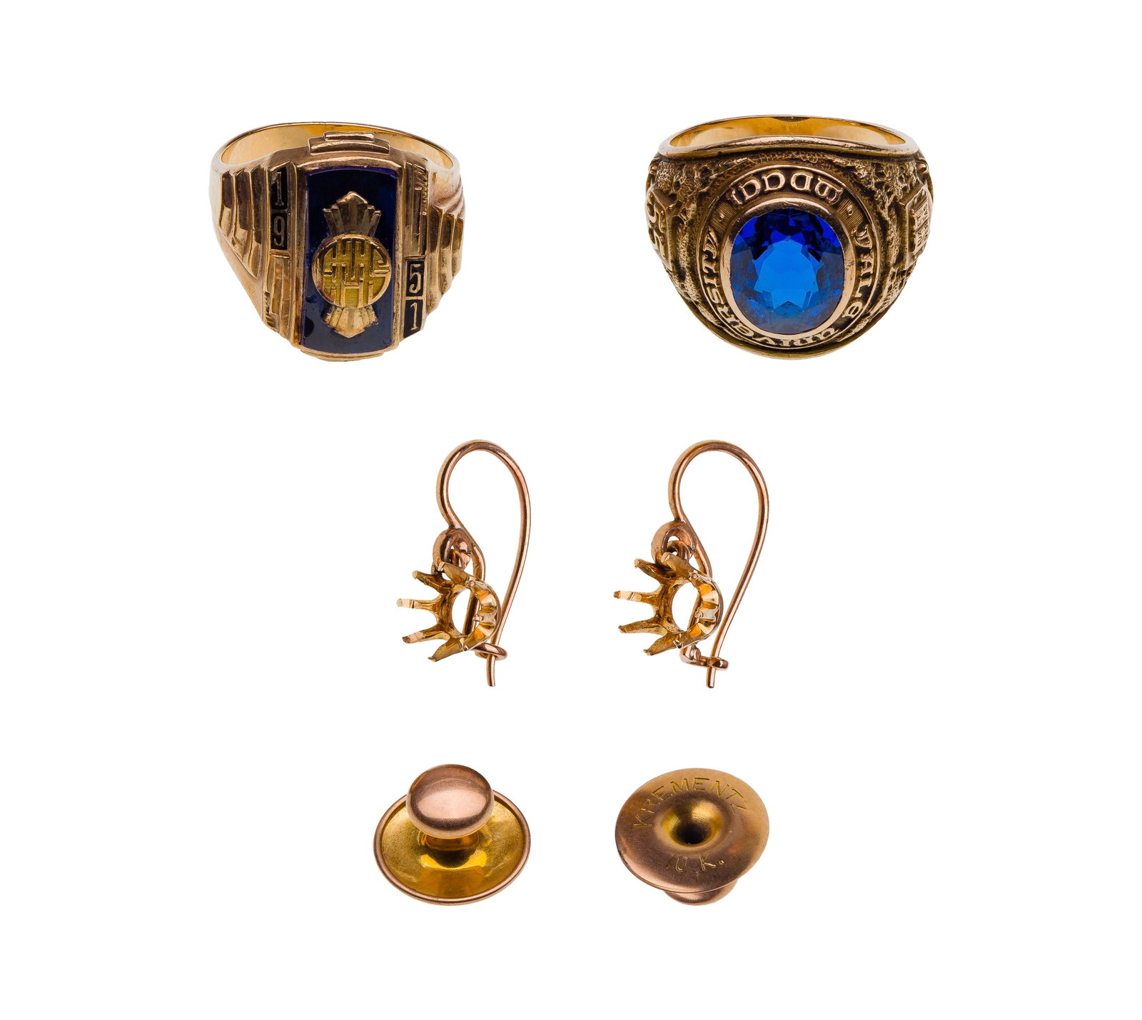 10k Yellow Gold School Rings (1 of 1)