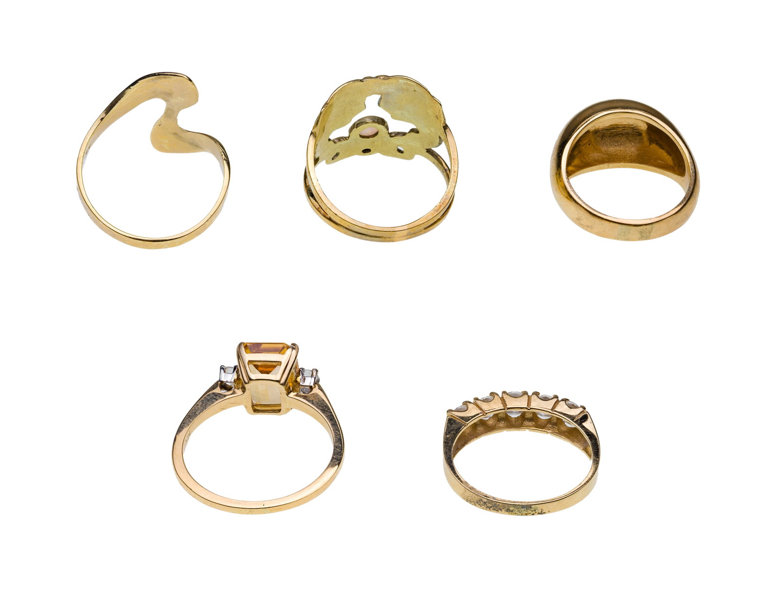 14k Yellow Gold Ring Assortment - 2