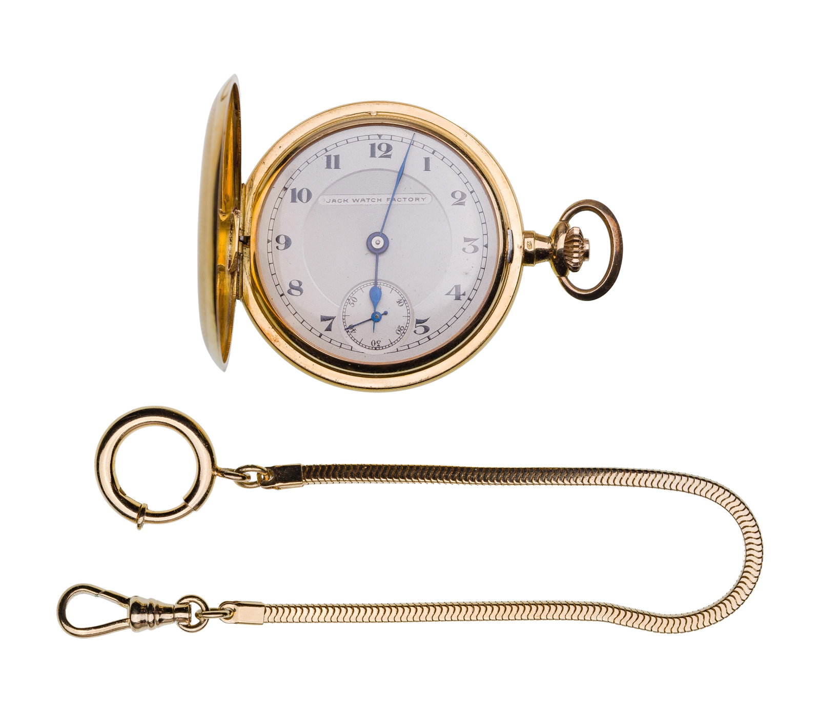 Jack Watch 18k Yellow Gold Hunter Case Pocket Watch (1 of 5)