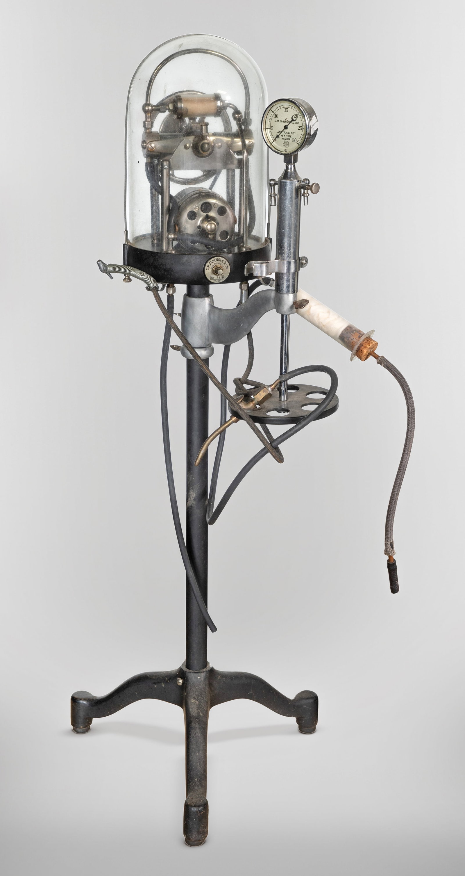 C. M. Sorrenson Medical Suction Pump: C. M. Sorrenson Medical Suction Pump Model # 51-2929, 51 prefix was a standard manufacturing line identifier to designate their portable motorized pressure and suction pump machine, used for medical