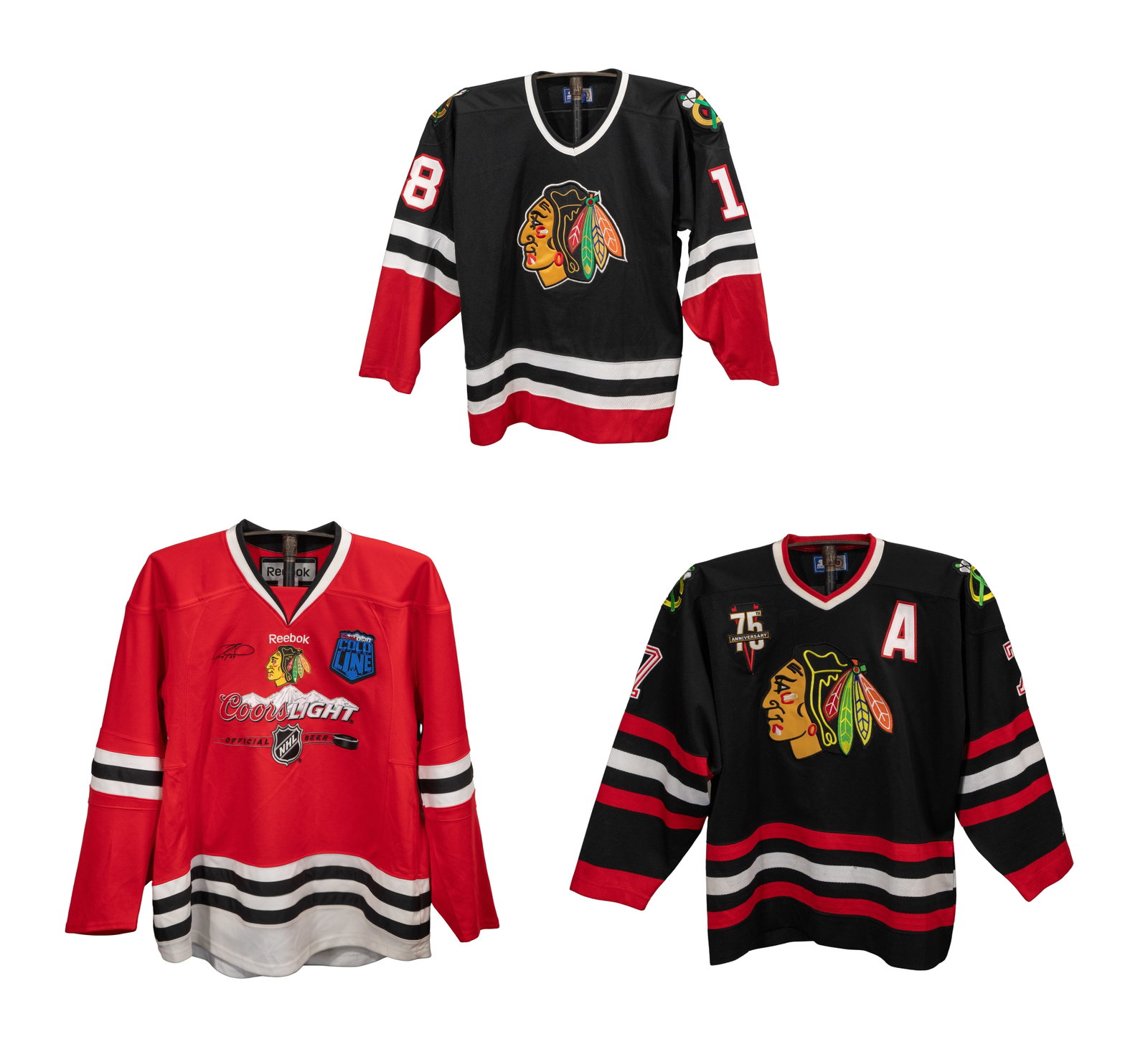 Blackhawks Signed Jersey Assortment - 2