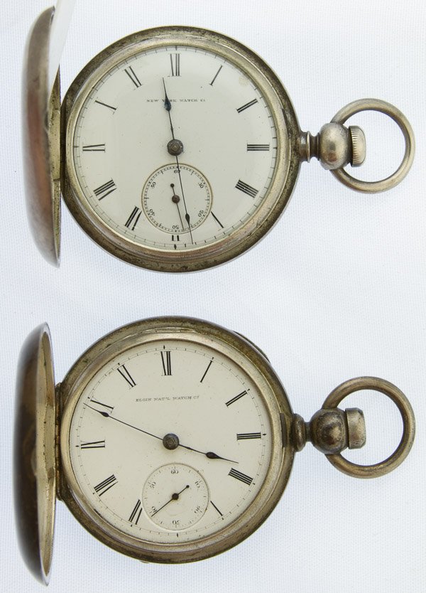 New York and Elgin Coin Silver Full Hunter Case Pocket: New York and Elgin Coin Silver Full Hunter Case Pocket Watches Category: Jewelry and Timepieces > Men's Pocket Watches Shipping Status: Leonard Auction, Inc. will directly ship via USPS