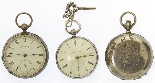 Sterling Silver Watch Cases: Sterling Silver Watch Cases Three cases, two have movements Category: Jewelry and Timepieces > Men's Pocket Watches Shipping Status: Leonard Auction, Inc. will directly ship via USPS