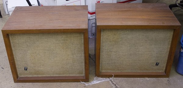 JBL Model LX8 Stereo Speakers: JBL Model LX8 Stereo Speakers Pair of type C38 speakers having serial #1498 and having JBL Energizer / Transducer label on back Height: 19.00 inches, Width: 24.00 inches, Depth: 16.00 inches Category: