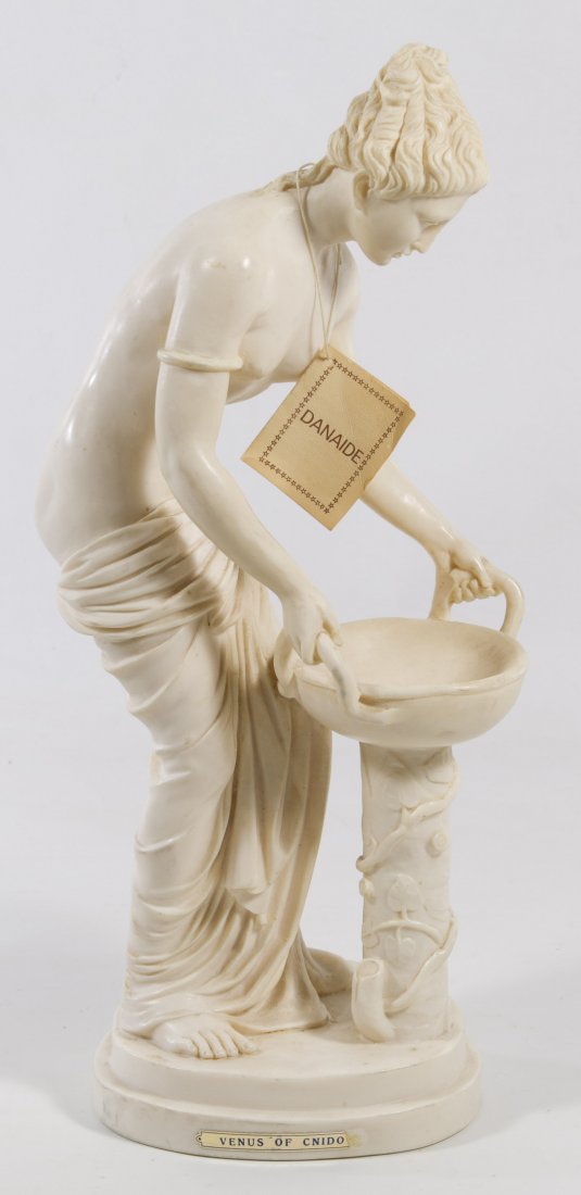 A. Santini (Italian, 20th Century) 'Venus of Cnido': A. Santini (Italian, 20th Century) 'Venus of Cnido' Statue Height: 14.75 inches Category: Decorative Arts > Statues Tax Status: Subject to an 8.25% sales tax for Illinois residents Shipping Status: Le