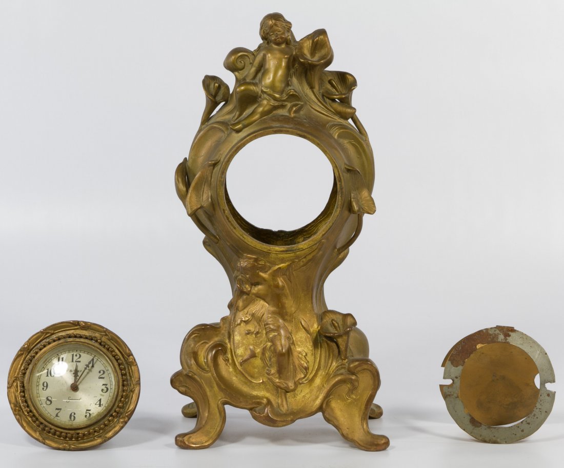 Jennings Bros. Cast Metal Clock Case