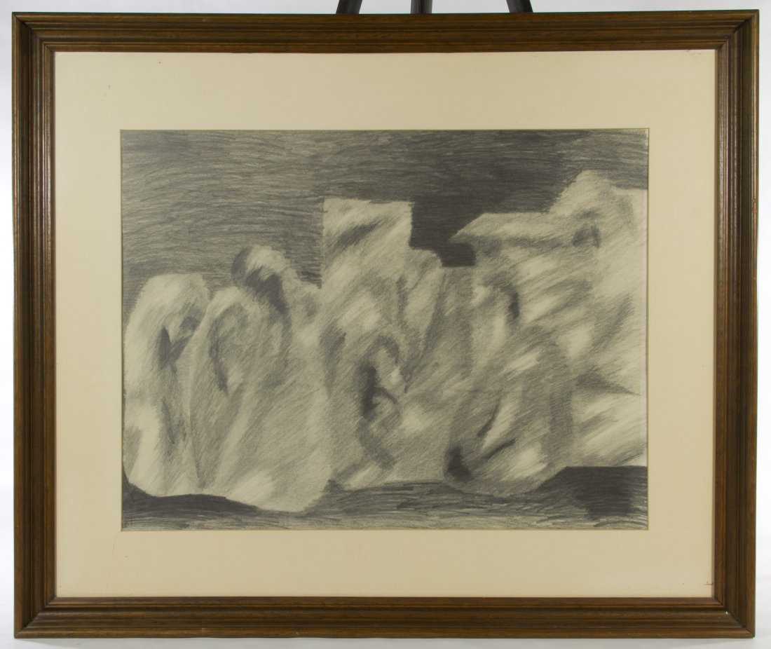 Newcomb Macklin Frame: Newcomb Macklin Frame Housing an abstract print by Cora (20th Century) Height: 27.00 inches, Width: 32.00 inches (frame) Category: Fine Art > Other Shipping Status: 3rd Party Shipping; the shipping co