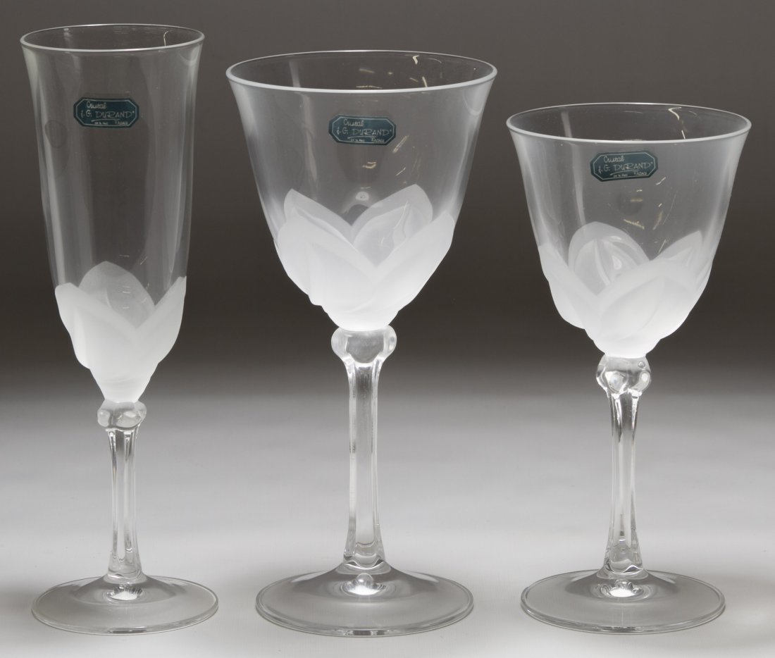 Cristal J. G. Durand Crystal 'Florence' Glassware