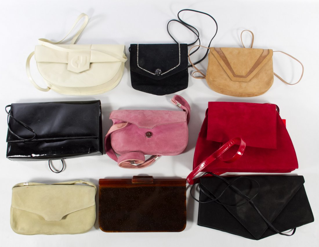 Charles Jourdan Purse Assortment: Charles Jourdan Purse Assortment Nine purses including a Charles Jourdan Parallele hard plastic clutch purse Length: 12.50 inches (longest) Category: Clothing & Accessories > Purses and Handbags Shipp