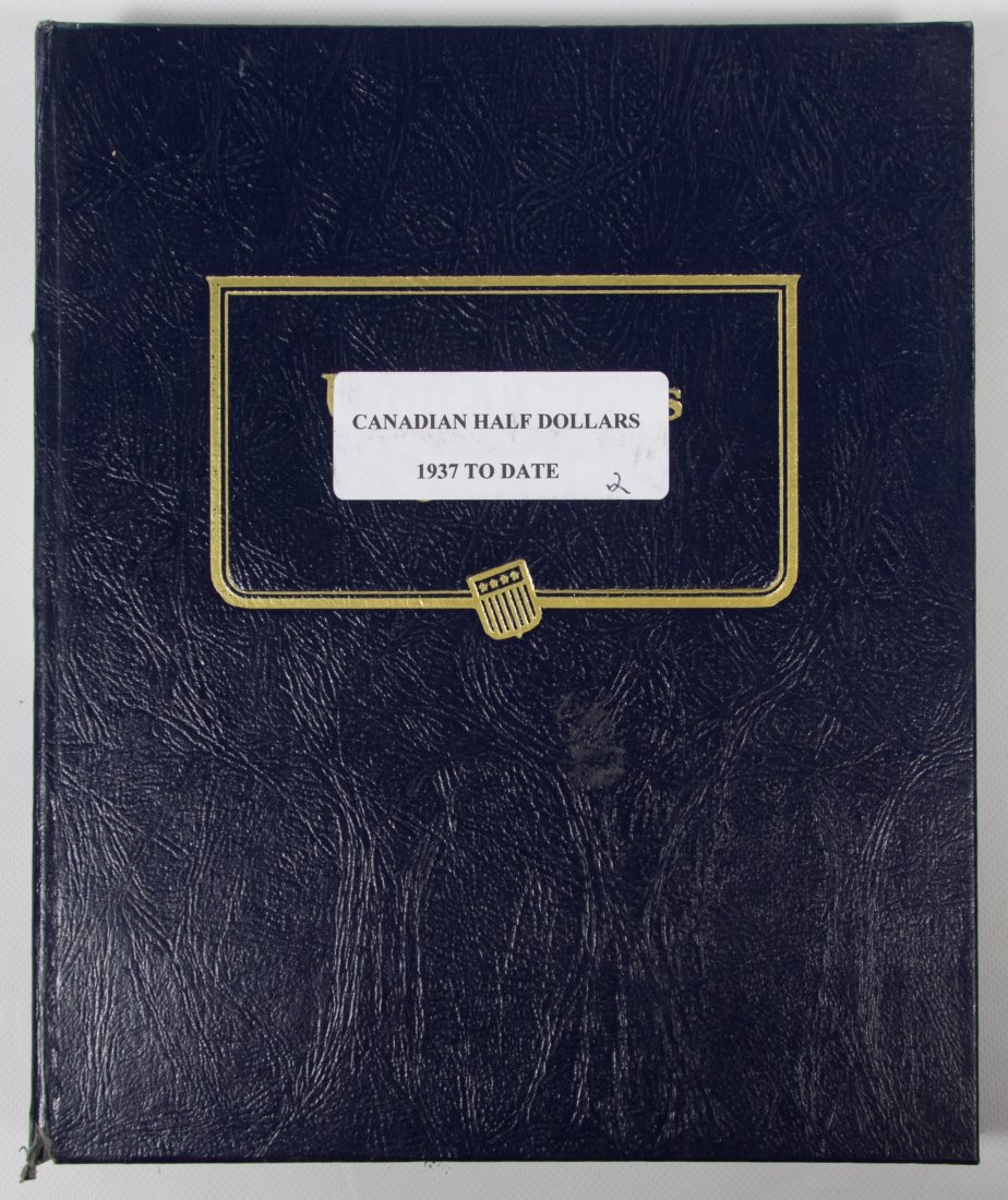 Canada: 50c Partial Set: Canada: 50c Partial Set Thirty-two silver coins housed in a Whitman Album, 1937, 1938, 1939, 1940, 1941, 1942, 1943, 1944, 1945, 1946, 1947, 1949, 1950, 1951, 1952, 1953 (2), 1954, 1955, 1956, 1957, 1