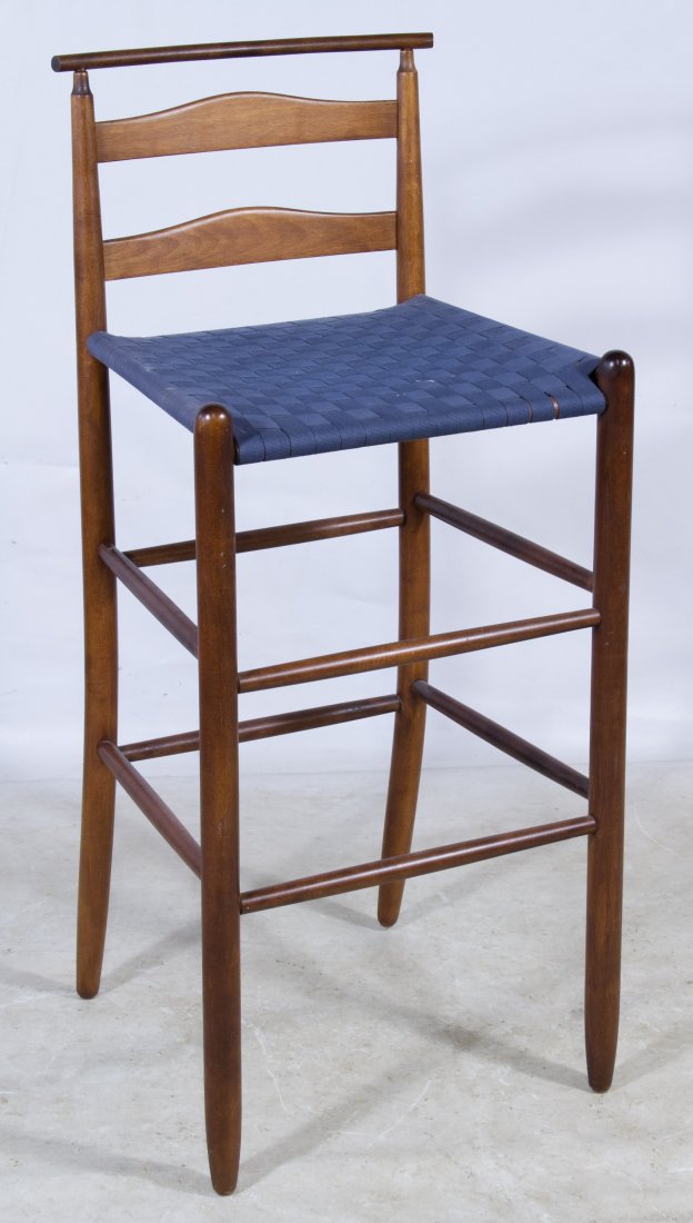 Mahogany Bar Stool by Nichols & Stone