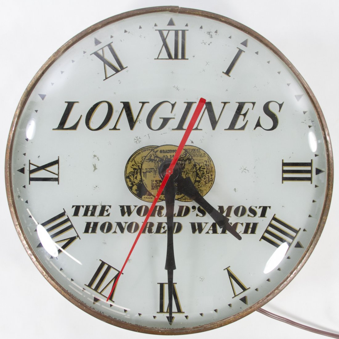 Longines Advertising Lighted Wall Clock
