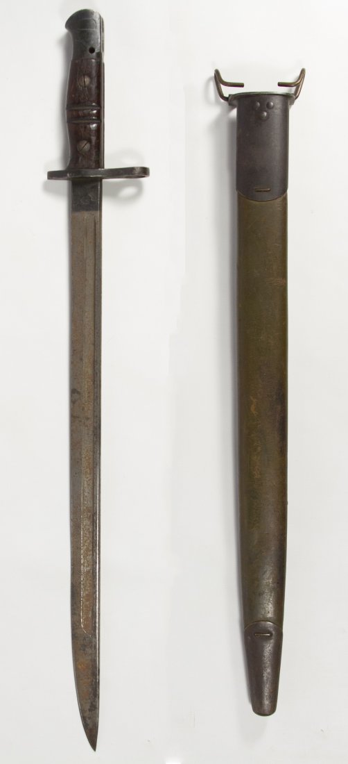 World War I United States Bayonet: World War I United States Bayonet 1917, Remington, 14th model, includes original sheath Length: 22.75 inches (includes sheath) Category: Military & Weapons > World War I Shipping Status: Leonard Aucti