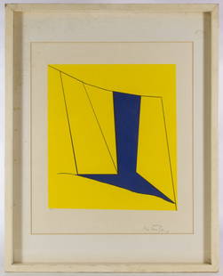 Richard Mortensen (Denmark, 1910-1993) 'Abstract' Print: Richard Mortensen (Denmark, 1910-1993) 'Abstract' Print Undated, signed lower right, numbered 21/60, depicting a abstract shape Height: 20.00 inches, Width: 17.00 inches (print) Category: Fine Art > P