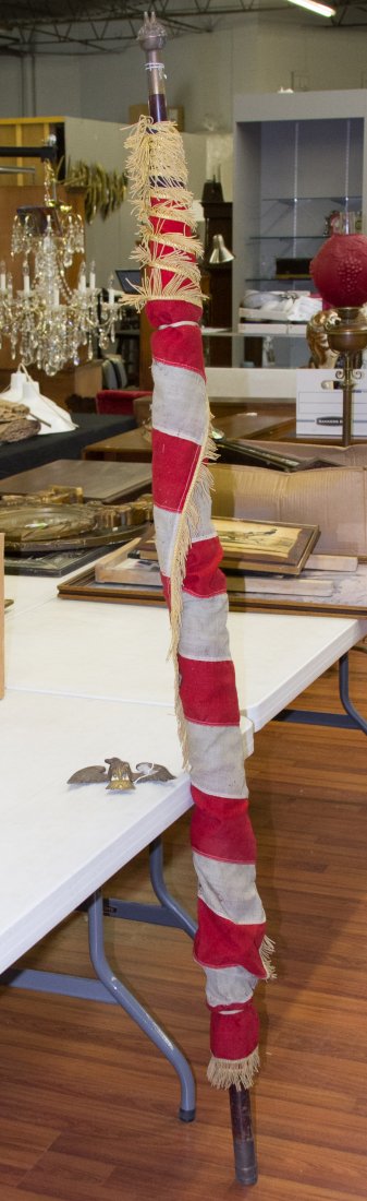 Forty-Eight Star American Flag: Forty-Eight Star American Flag Includes a metal eagle Height: 75.00 inches Category: Military & Weapons > World War II Shipping Status: Due to size, weight, value or shipping complexity this item must