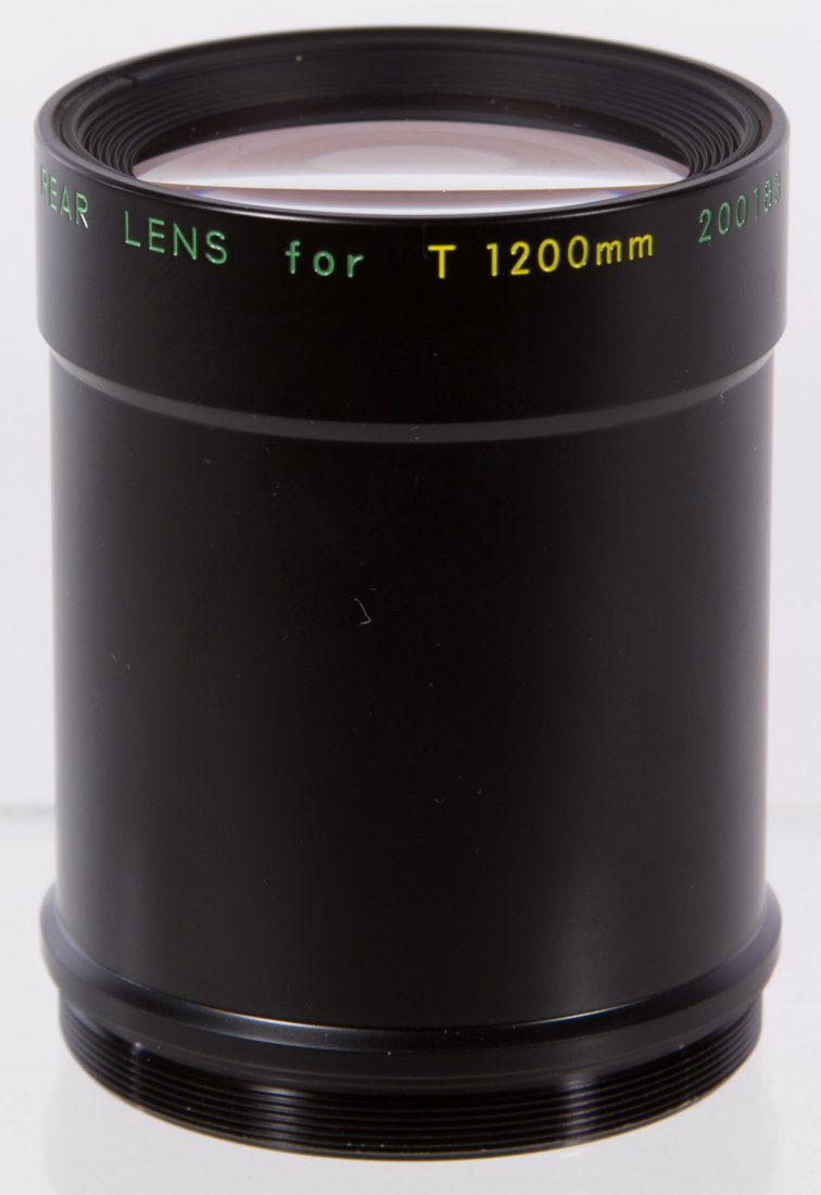 Nikon 1200mm Rear Lens: Nikon 1200mm Rear Lens Having 'Rear Lens for T 1200mm 200183' incised on side of lens and with two lens caps Length: 3.50 inches Category: Cameras and Electronics > Cameras Shipping Status: Leonard Au