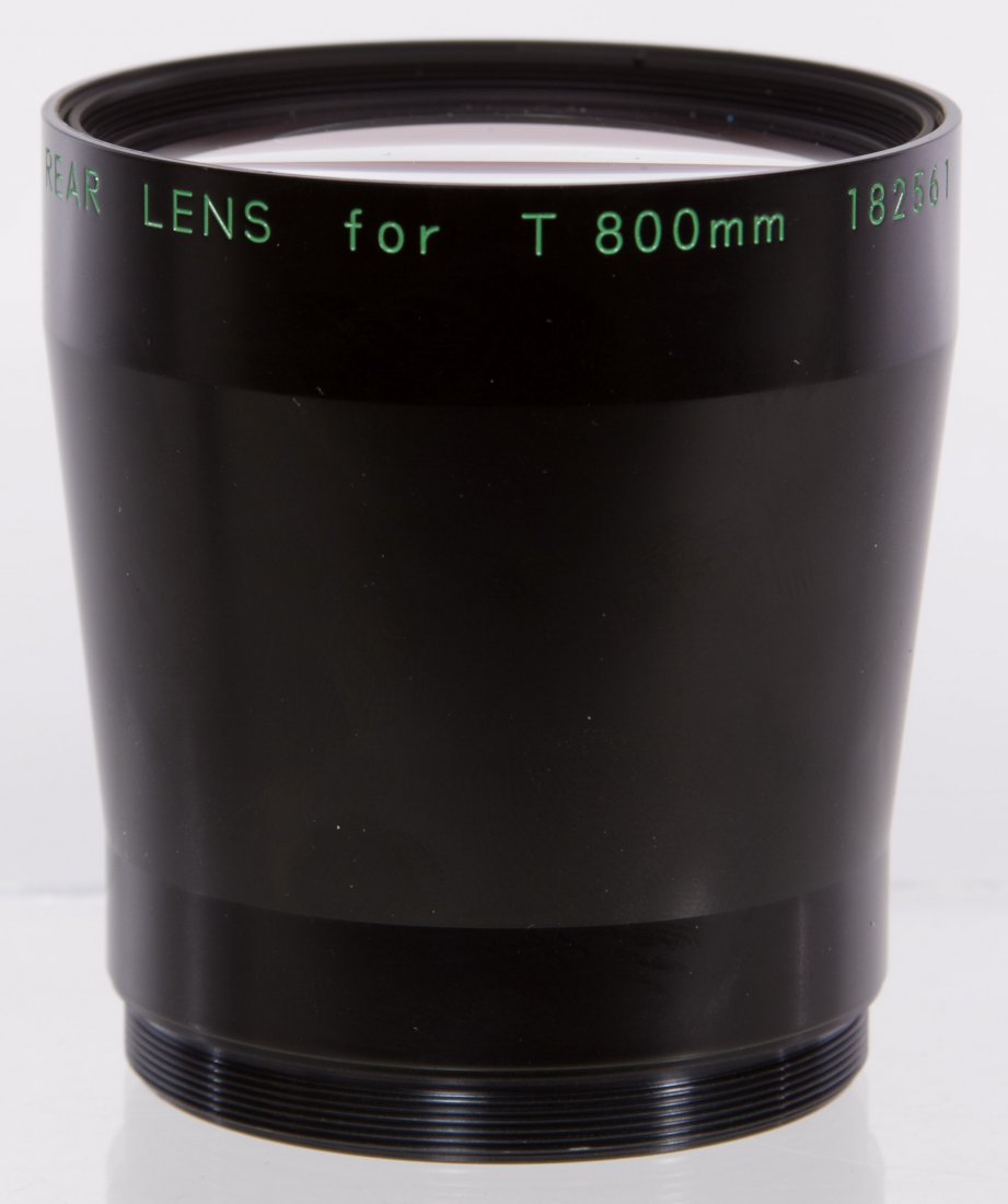 Nikon 800mm Rear Lens: Nikon 800mm Rear Lens Having 'for T 800mm 182561' incised on side of lens and two lens caps Length: 3.25 inches Category: Cameras and Electronics > Cameras Shipping Status: Leonard Auction, Inc. will 