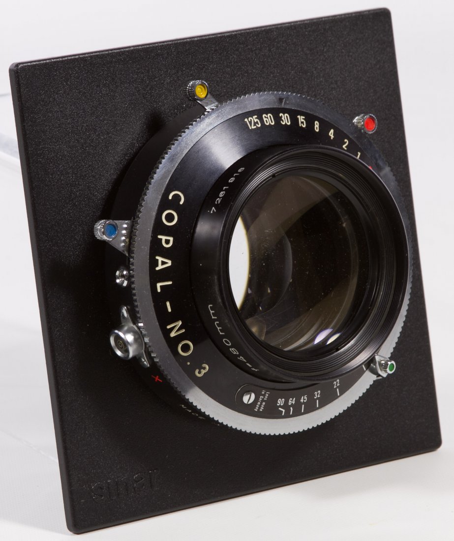 Rodenstock Apo-Ronar 1:9 480mm Lens: Rodenstock Apo-Ronar 1:9 480mm Lens Having a Sinar board, a Copal No. 3 shutter and #7 261 916 on side of lens Diameter: 2.75 inches (opening of lens) Category: Cameras and Electronics > Cameras Shipp
