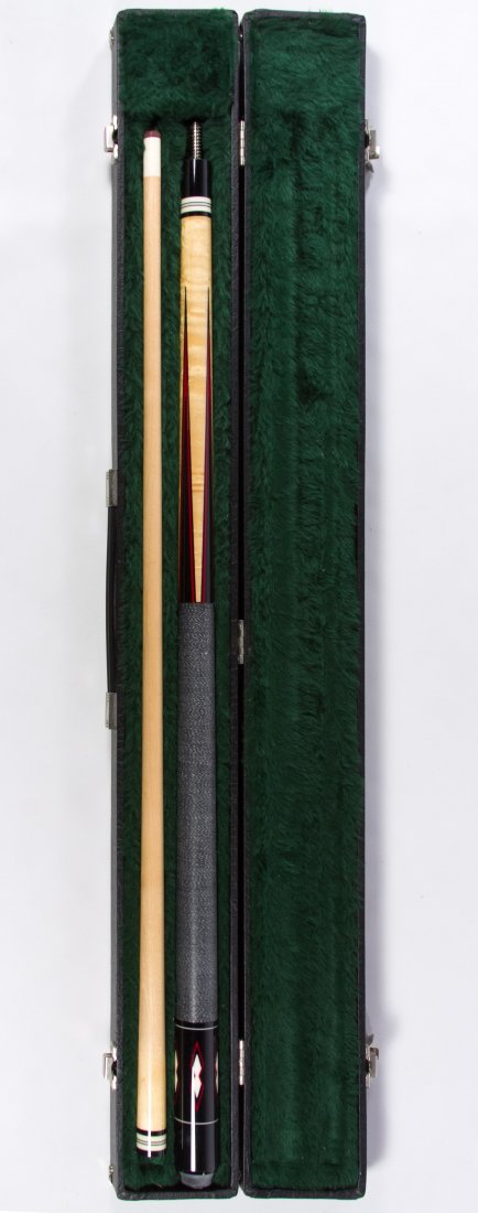McDermott Birds Eye Maple Pool Cue: McDermott Birds Eye Maple Pool Cue 20 ounce two-piece cue with hard case Length: 58.00 inches Category: Sporting Goods > Other Shipping Status: Due to size, weight, value or shipping complexity, this 