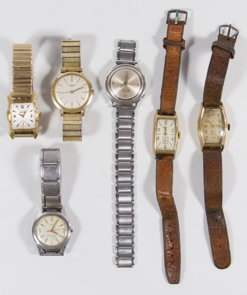 Wrist Watch Assortment: Wrist Watch Assortment Six watches including Benrus, Hamilton and Longines Length: 9.00 inches (longest) Category: Jewelry and Timepieces > Watches Shipping Status: Leonard Auction, Inc. will directly
