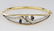 14k White and Yellow Gold, Sapphire and Diamond