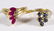 14k Gold, Ruby, Sapphire and Diamond Rings