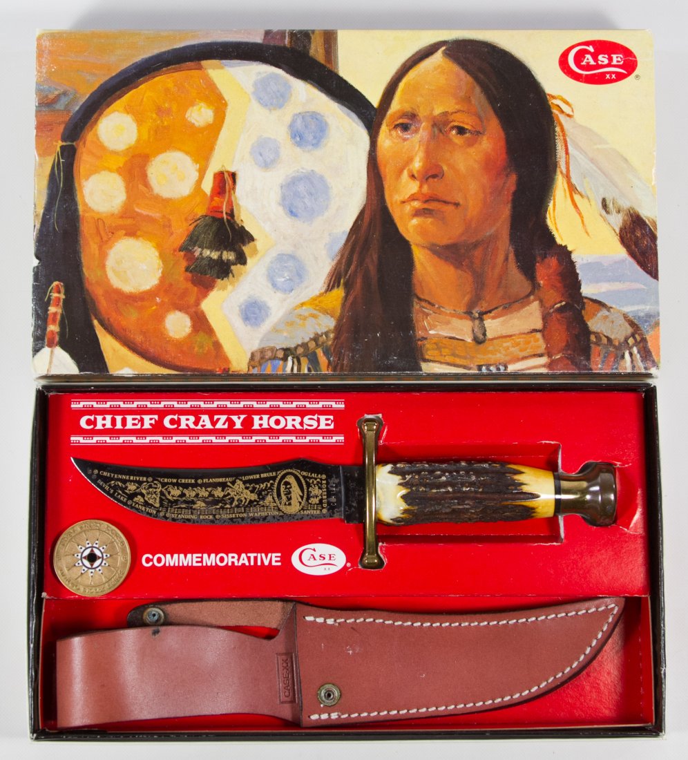 Case 'Chief Crazy Horse' Commemorative Knife