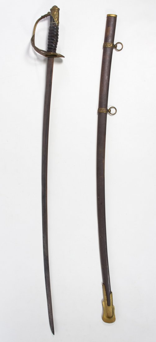 Civil War Era Dress Sword and Scabbard: Civil War Era Dress Sword and Scabbard Model 1860, unmarked blade Length: 40.00 inches Category: Military & Weapons > Civil War Shipping Status: Due to size, weight, value or shipping complexity, this