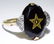 14k Gold, Onyx and Diamond Masonic Ring