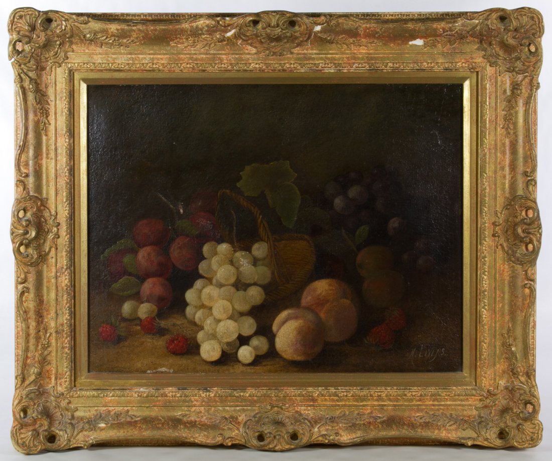 Henry John Livens (British, 1848-1943) 'Still Life' Oil: Henry John Livens (British, 1848-1943) 'Still Life' Oil on Canvas Undated, signed lower right, depicting a still life of fruit Height: 14.00 inches, Width: 18.00 inches (canvas) Frame Size: 20.00 inch