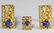 14k Gold and Star Sapphire Cuff Link and Tie Tack Set