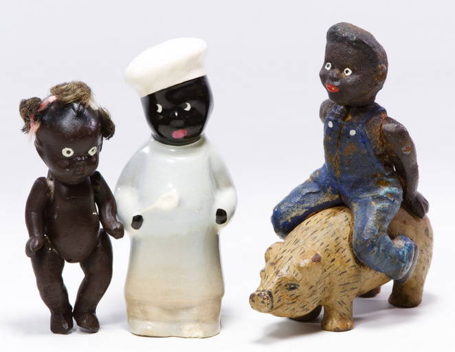 Black Americana Toy Bank, Doll And Figurine Assortment