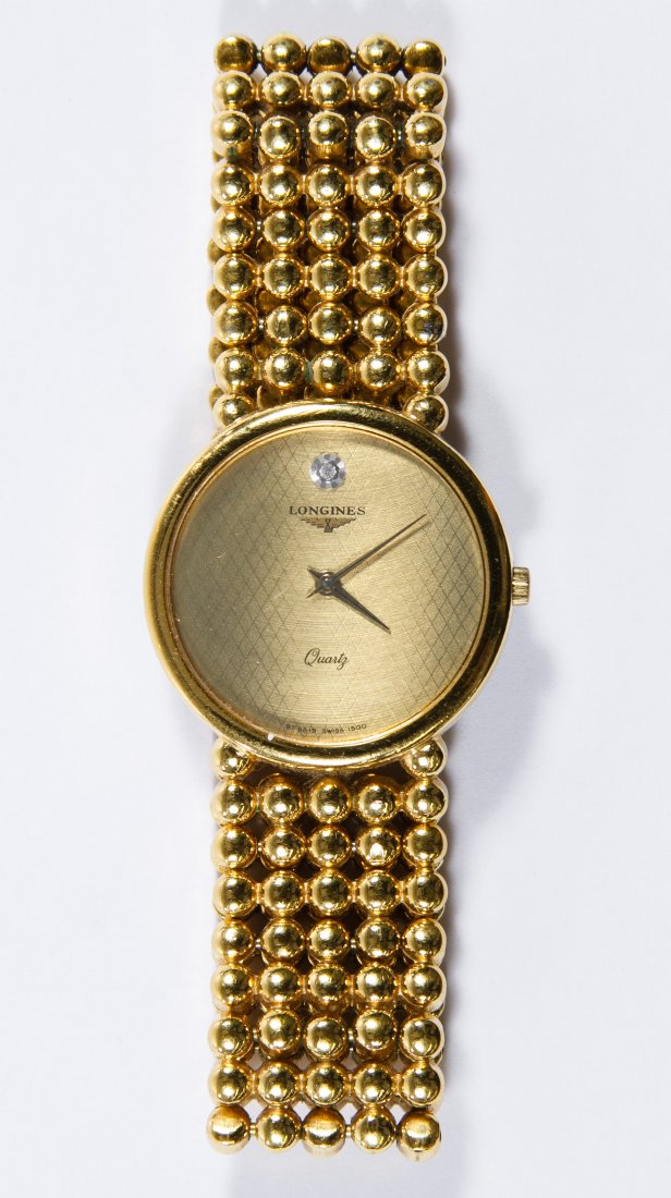 Longines L150.2 Wrist Watch: Longines L150.2 Wrist Watch Having a five jewel Swiss movement on a beaded band Category: Jewelry & Timepieces > Watches Shipping Status: Leonard Auction, Inc. will directly ship via USPS Approximate