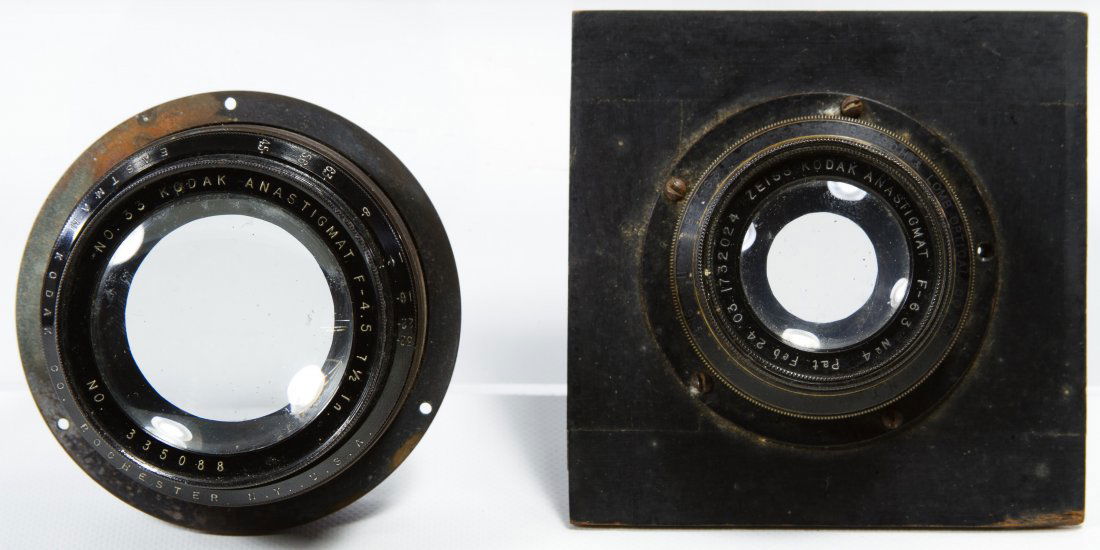 Kodak Anastigmat No.33 F-4.5 Lens: Kodak Anastigmat No.33 F-4.5 Lens No.335088; together with a Zeiss Kodak Anastigmat No.4 F-6.3 lens Width: 2.75 inches (widest lens) Category: Cameras & Electronics > Cameras Tax Status: Subject to an