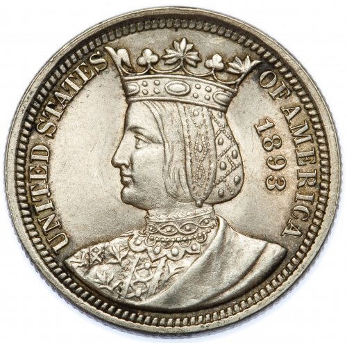 1893 25c Isabella AU Details (1 of 2)