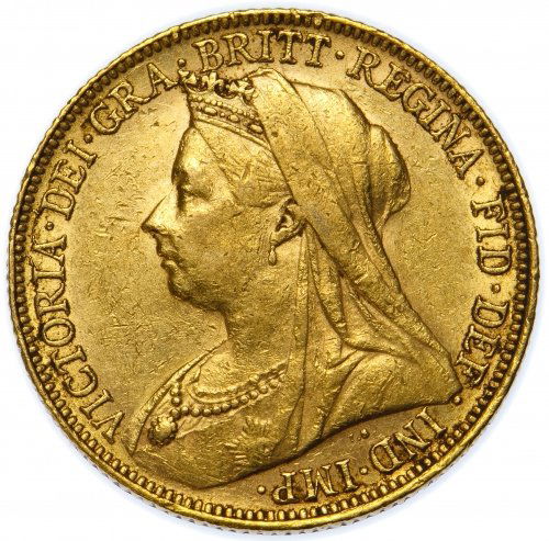 Great Britain: 1899 Gold Sovereign VF (1 of 2)