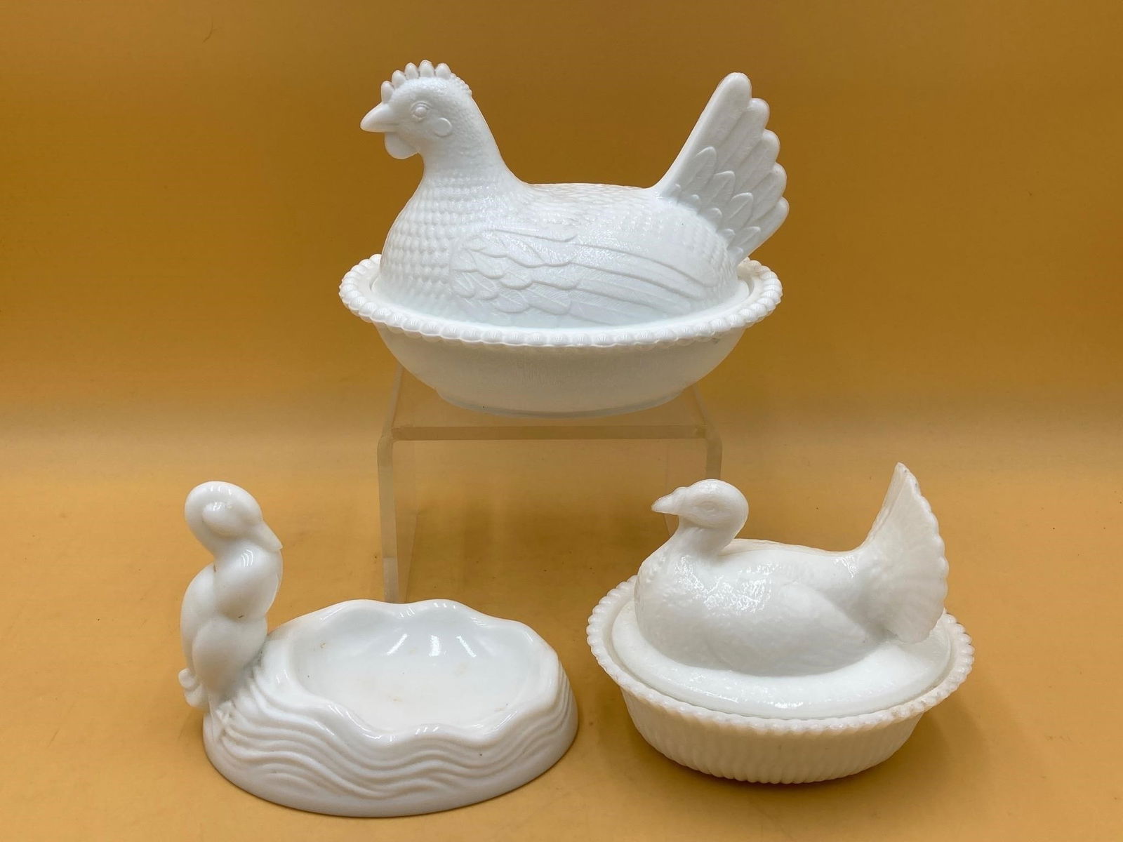 Westmoreland Milk Glass Candy & Trinket Dishes (1 of 11)