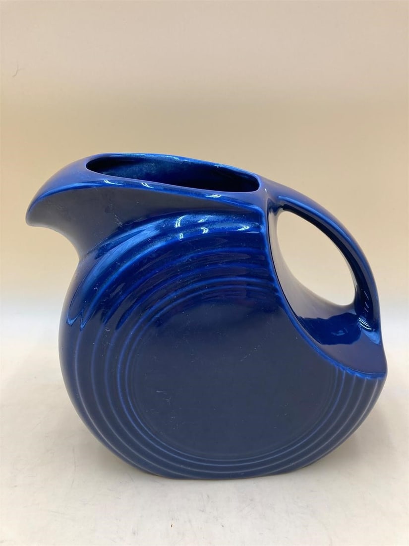 Fiestaware Cobalt Blue Disk Pitcher (1 of 6)