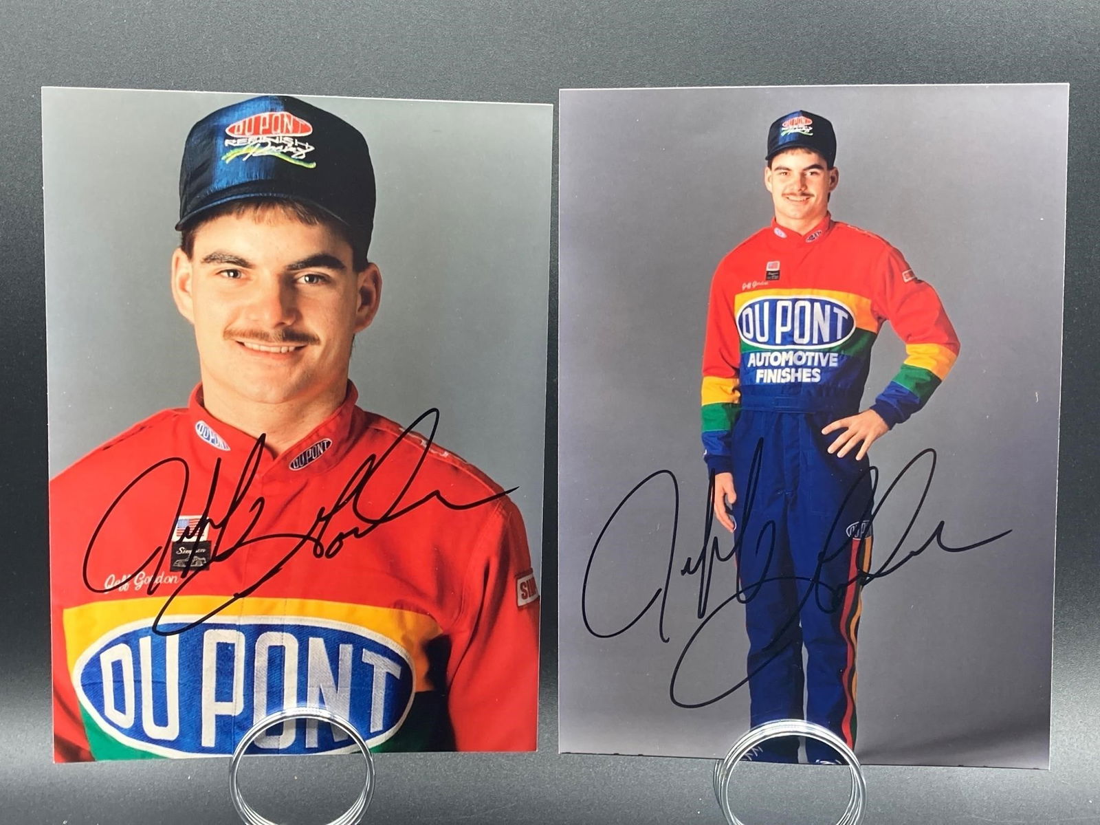 Jeff Gordon Signed Rookie Promo Photos (1 of 8)