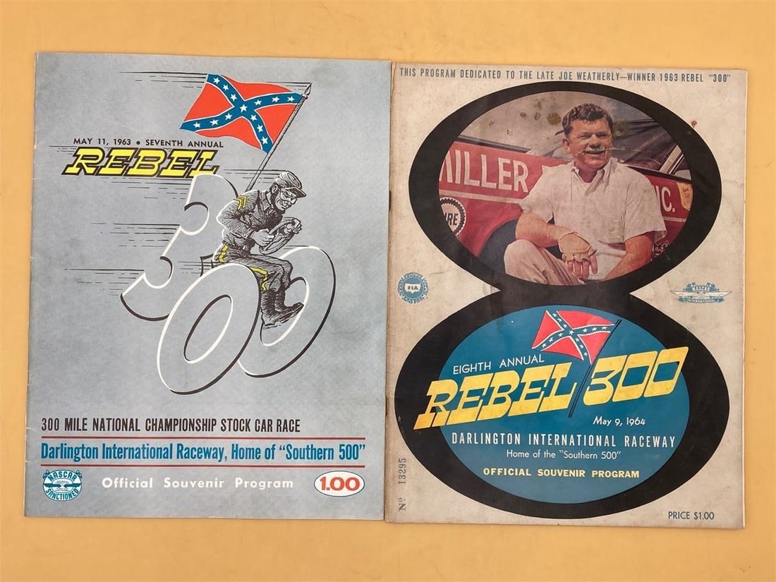 1963 & 1964 Darlington Rebel 300 Programs (1 of 10)