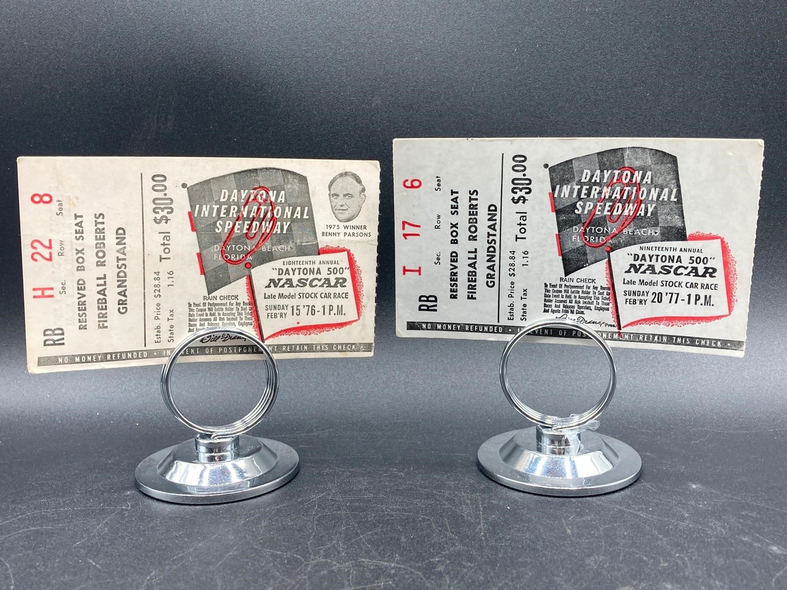 1976 & 1977 Daytona 500 Ticket Stubs (1 of 7)