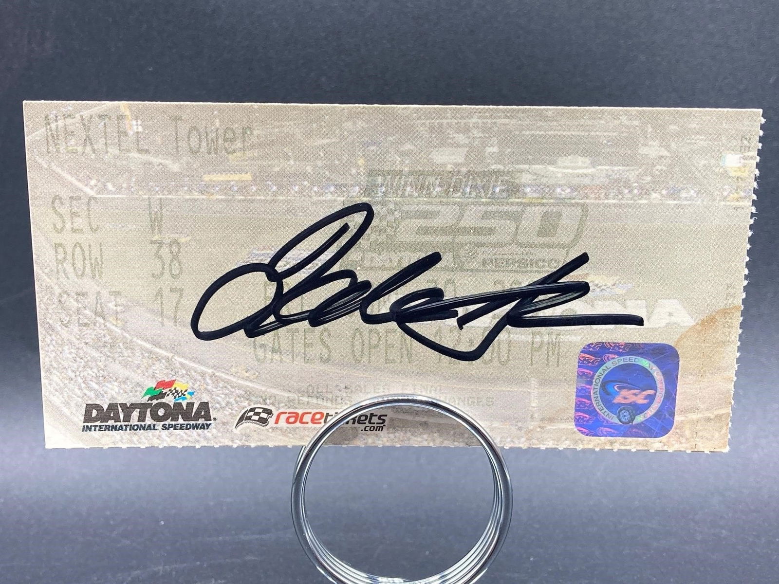 Dale Earnhardt Jr Signed Daytona Race Ticket (1 of 4)